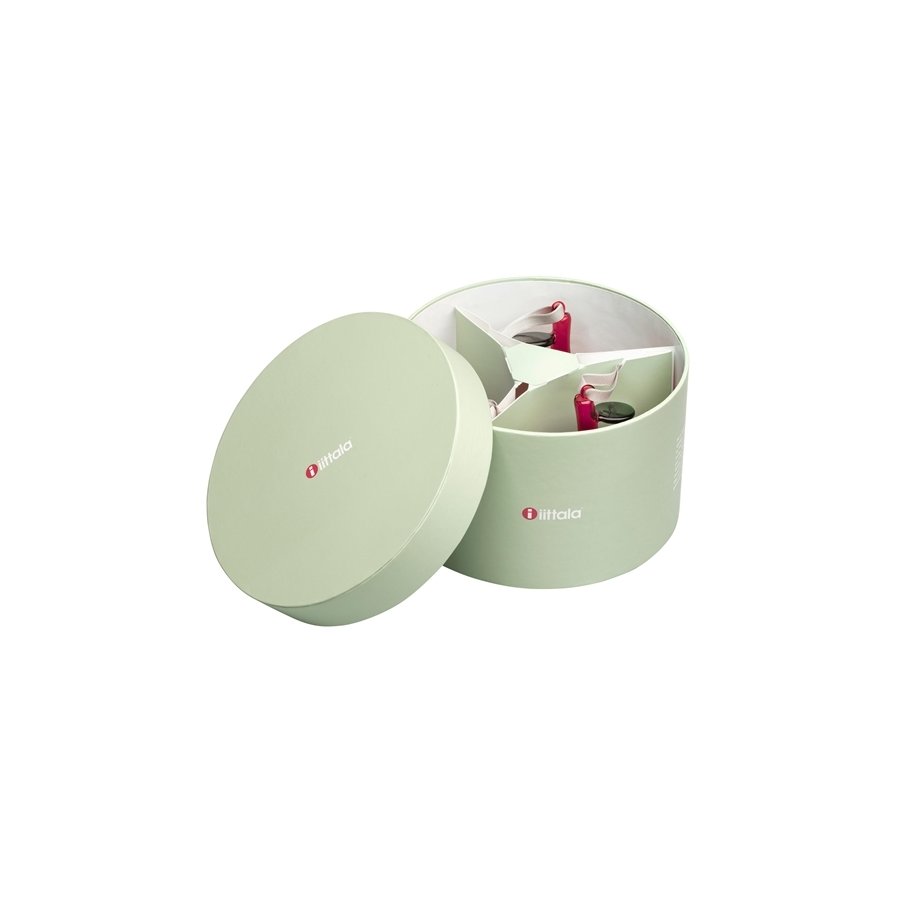 Iittala Glas-Apfel 3er Set, Rot