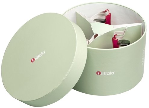 Iittala Glas-Apfel 3er Set, Rot