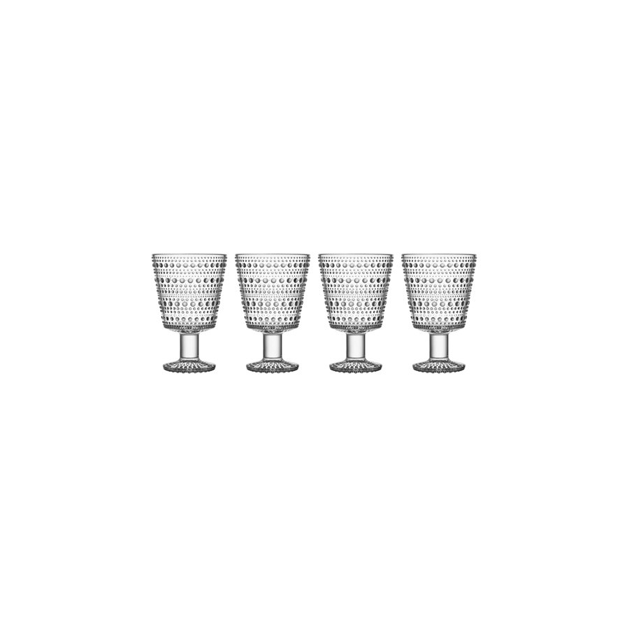 Iittala Kastehelmi Stielglas 4er Set, 26 cl, Klar