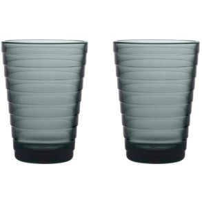 Iittala Aino Aalto Drikkeglas 2 stk. 33 cl, Mørkegrå