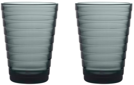 Iittala Aino Aalto Trinkglas 2er Set 33 cl, Dunkelgrau