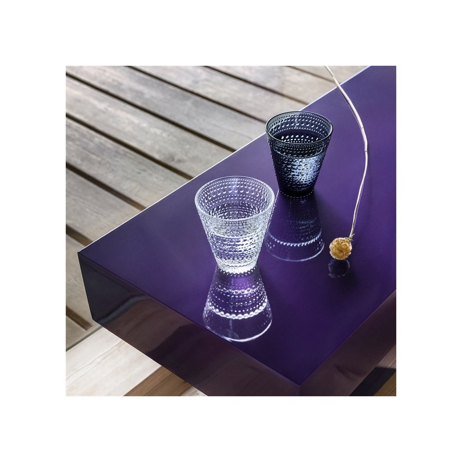 Iittala Kastehelmi Glas 2er Set, 30 cl, Dunkelgrau