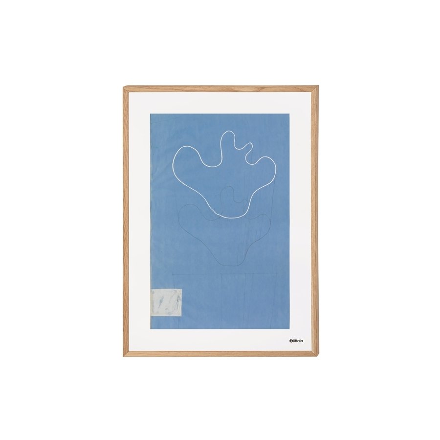 Iittala Aalto Kunstposter 50x70 cm, Sketch Blue