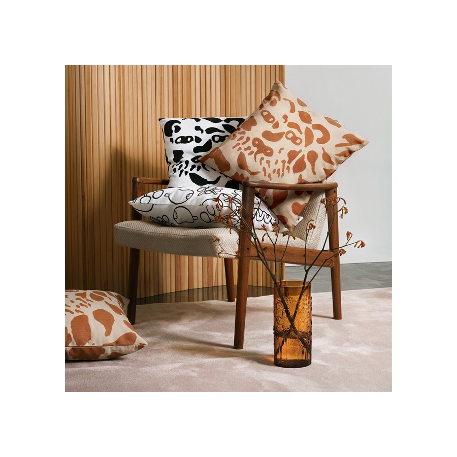 Iittala Oiva Toikka Pudebetr�k 47x47 cm, Cheetah Brun