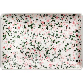 Iittala Oiva Toikka Collect Teller 21 cm, Rosa/Grün