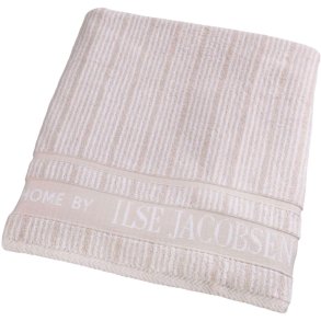 Home by Ilse Jacobsen Badehndklde 70x140, Sand/Beige Striber