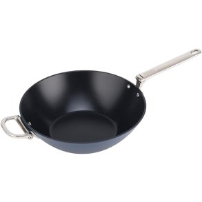 Joseph Joseph Space Non-stick Wokpande m. Foldbart H�ndtag, Midnight Blue