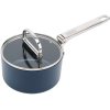 Joseph Joseph Space Non-stick Kasserolle m. L�g 1,3 L/15 cm, Midnight Blue
