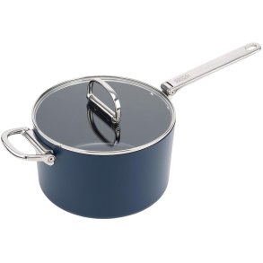 Joseph Joseph Space Non-stick Kasserolle m. Foldbart H�ndtag 5,11 L/23 cm, Midnight Blue