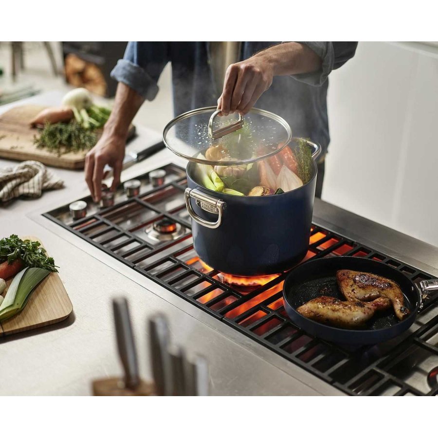 Joseph Joseph Space Non-stick Gryde m. L�g 8 L/25 cm, Midnight Blue