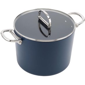 Joseph Joseph Space Non-stick Gryde m. Foldbart H�ndtag 8 L/25 cm, Midnight Blue