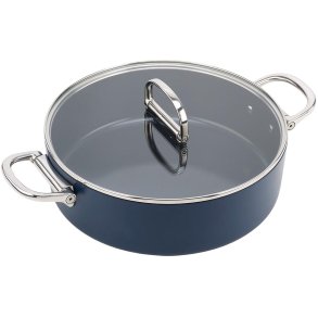 Joseph Joseph Space Non-stick Sautergryde m. Foldbart H�ndtag 4,75 L/28 cm, Midnight Blue