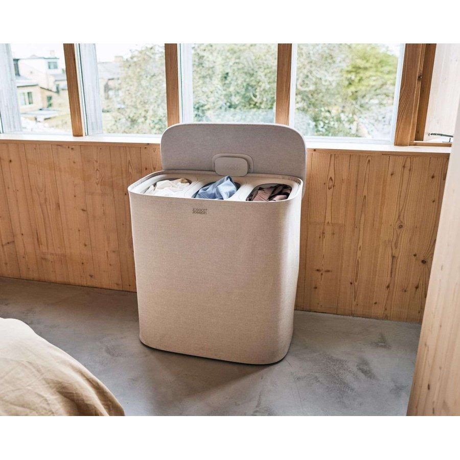 Joseph Joseph Tota 2 Trio W�schekorb 90 L, Pale Mushroom
