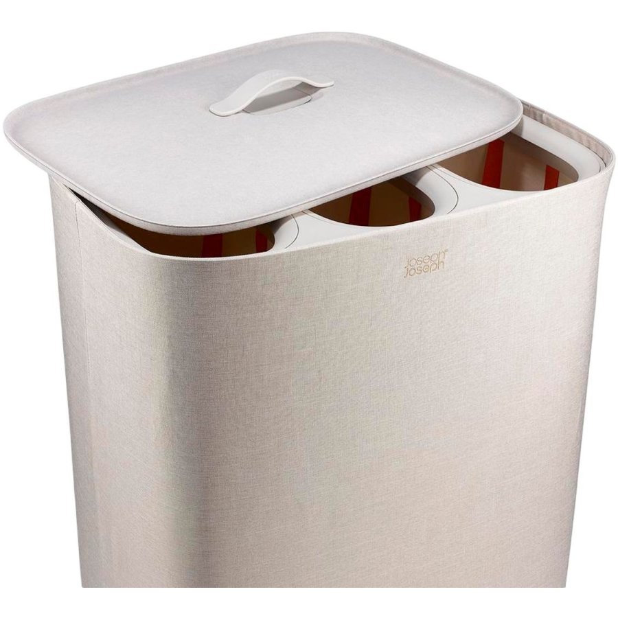 Joseph Joseph Tota 2 Trio W�schekorb 90 L, Pale Mushroom