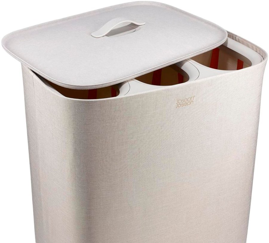 Joseph Joseph Tota 2 Trio W�schekorb 90 L, Pale Mushroom