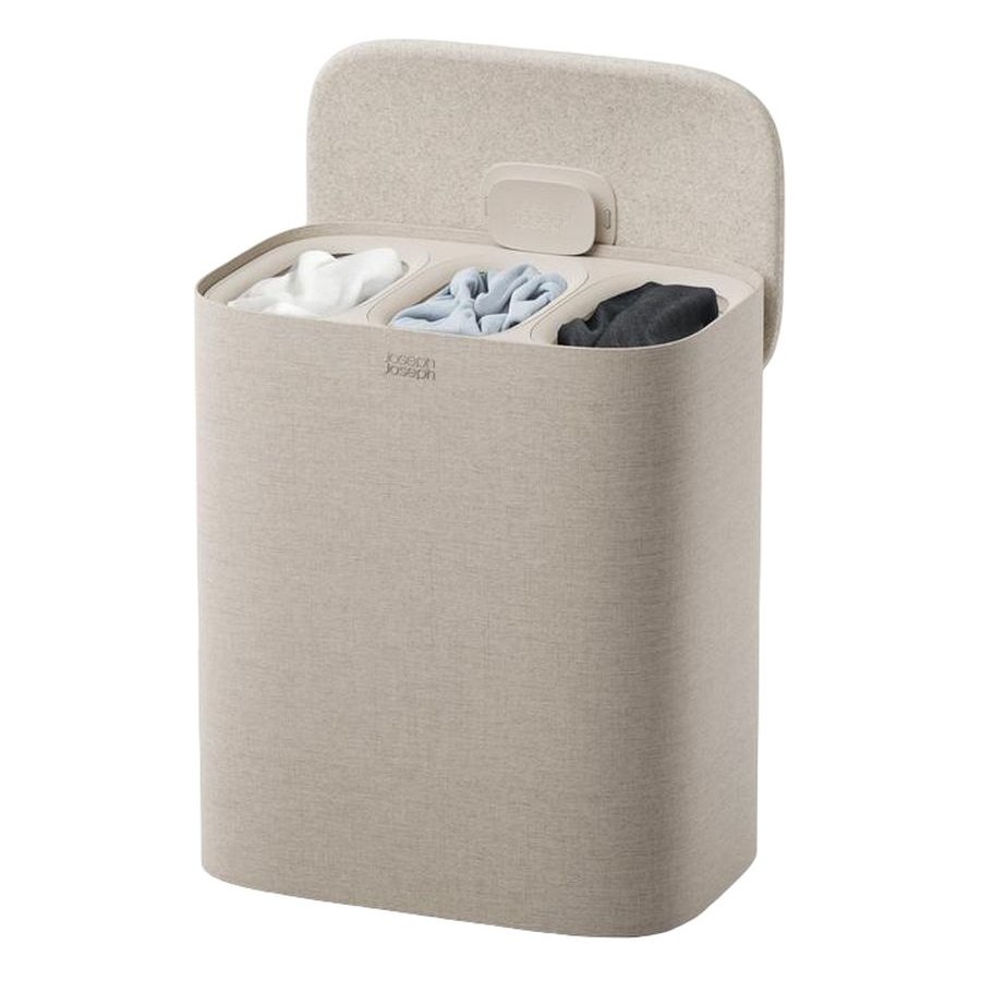 Joseph Joseph Tota 2 Trio W�schekorb 90 L, Pale Mushroom