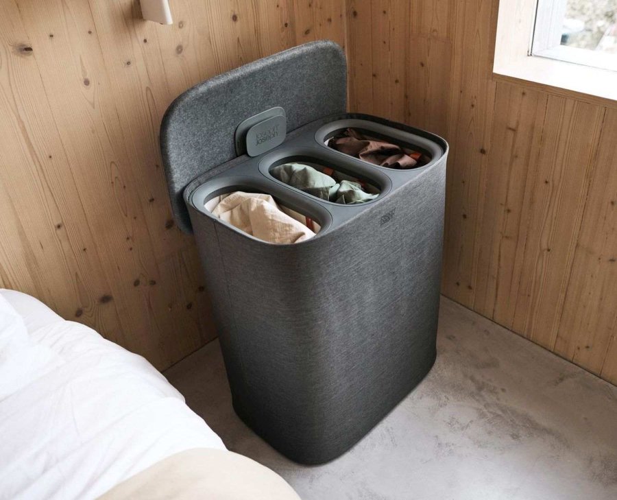 Joseph Joseph Tota 2 Trio W�schekorb 90 L, Forest Grey