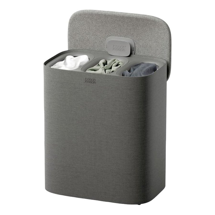 Joseph Joseph Tota 2 Trio W�schekorb 90 L, Forest Grey