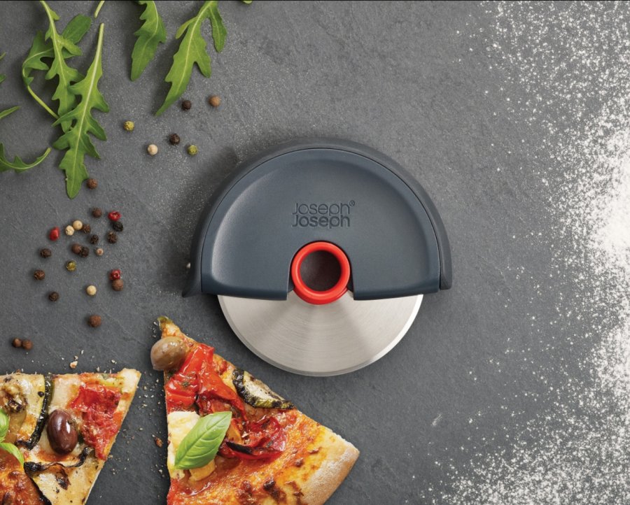 Joseph Joseph Disc Easy-Clean Pizzarad, Grau