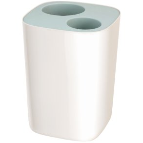 Joseph Joseph Split Mlleimer fr das Badezimmer 8 L, Wei/Blau