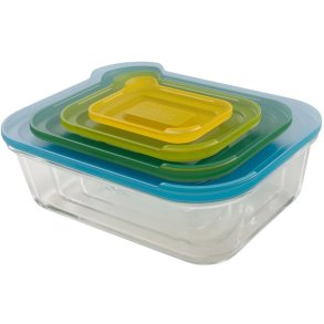 Joseph Joseph Nest Aufbewahrungsbehlter 4-teilig, Glas