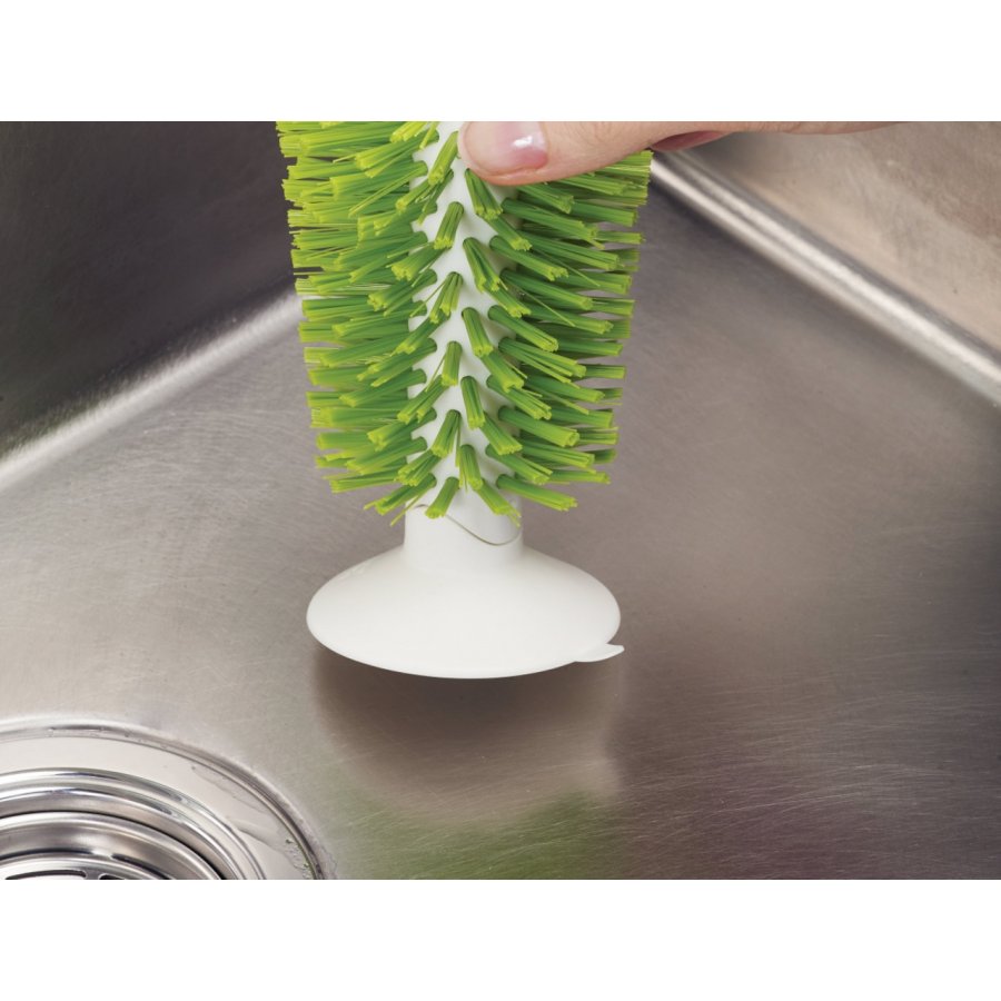Joseph Joseph Brush-up Opvaskeb�rst til glas 16 cm, hvid/gr�n