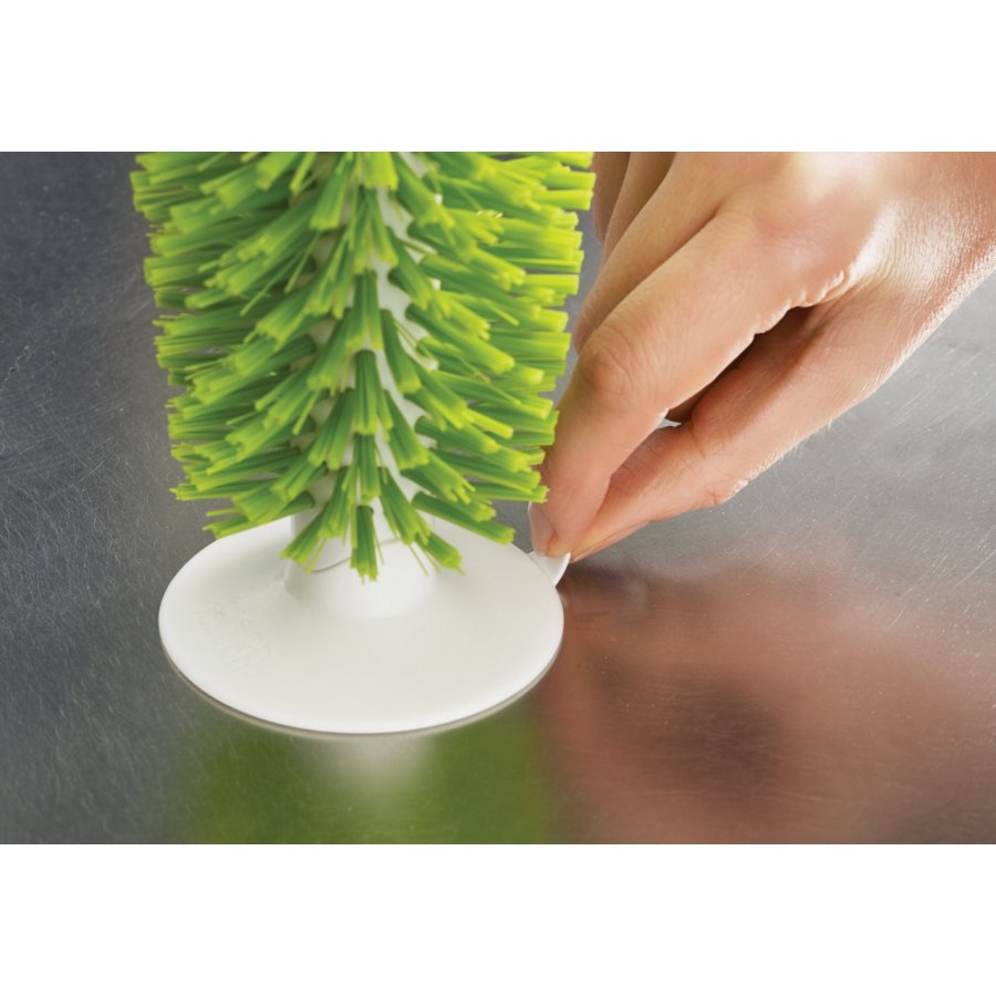 Joseph Joseph Brush-up Opvaskeb�rst til glas 16 cm, hvid/gr�n