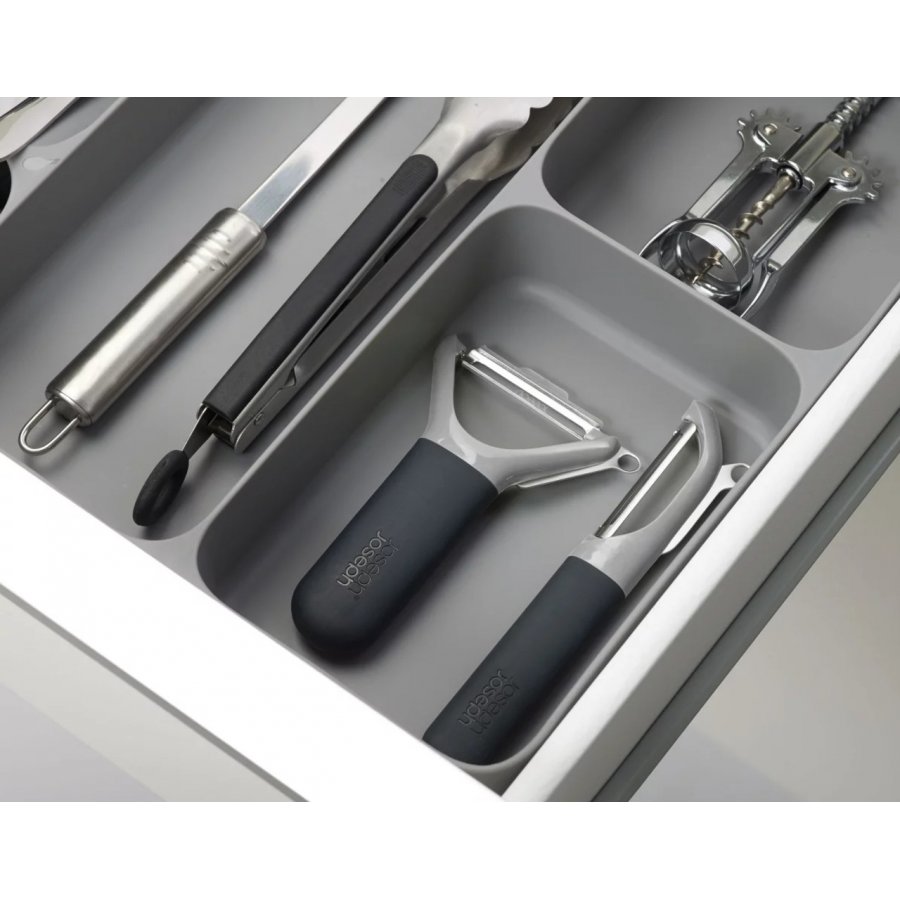 Joseph Joseph DrawerStore Besteck-, Utensilien- und Gadget-Organizer, Grau