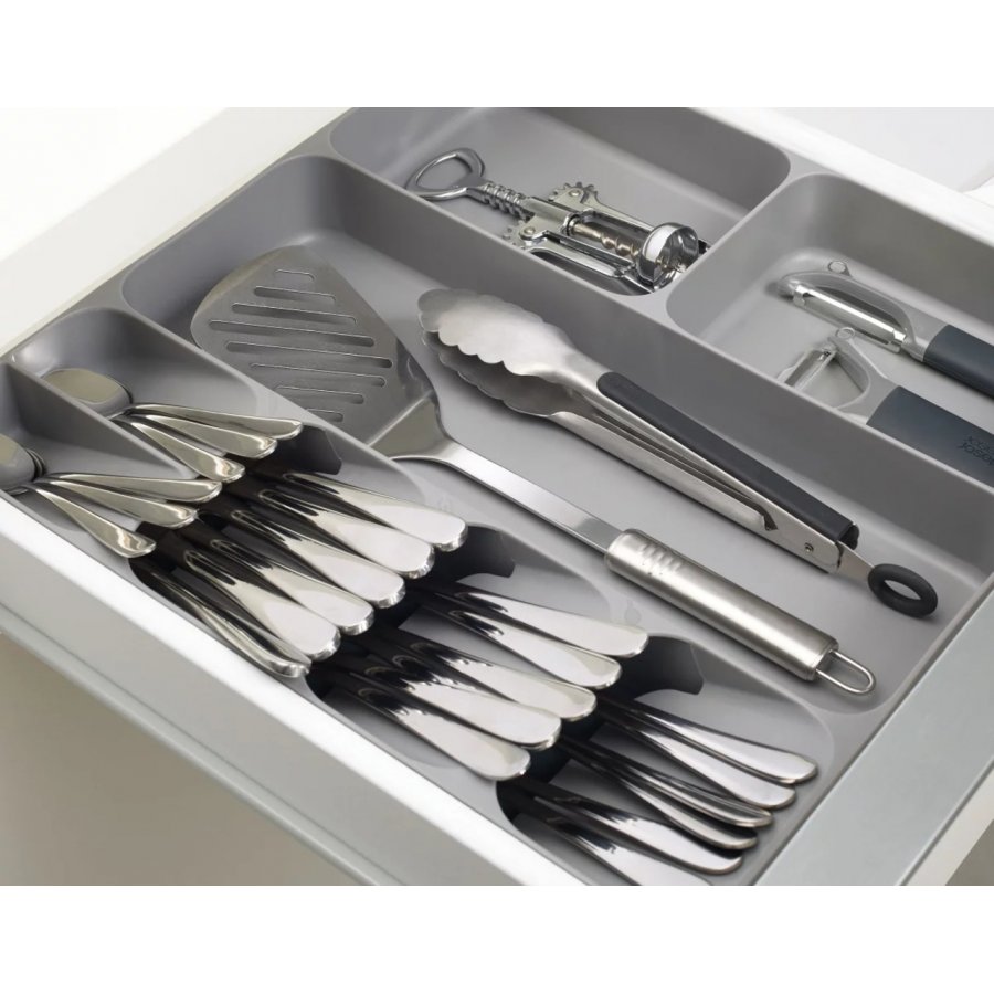 Joseph Joseph DrawerStore Besteck-, Utensilien- und Gadget-Organizer, Grau