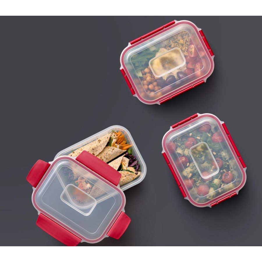 Joseph Joseph Nest Lock Aufbewahrungsbox 4er Set 1,1 L, Rot