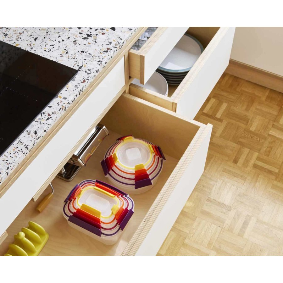 Joseph Joseph Nest Lock Aufbewahrungsbox 8er Set, Mehrfarbig