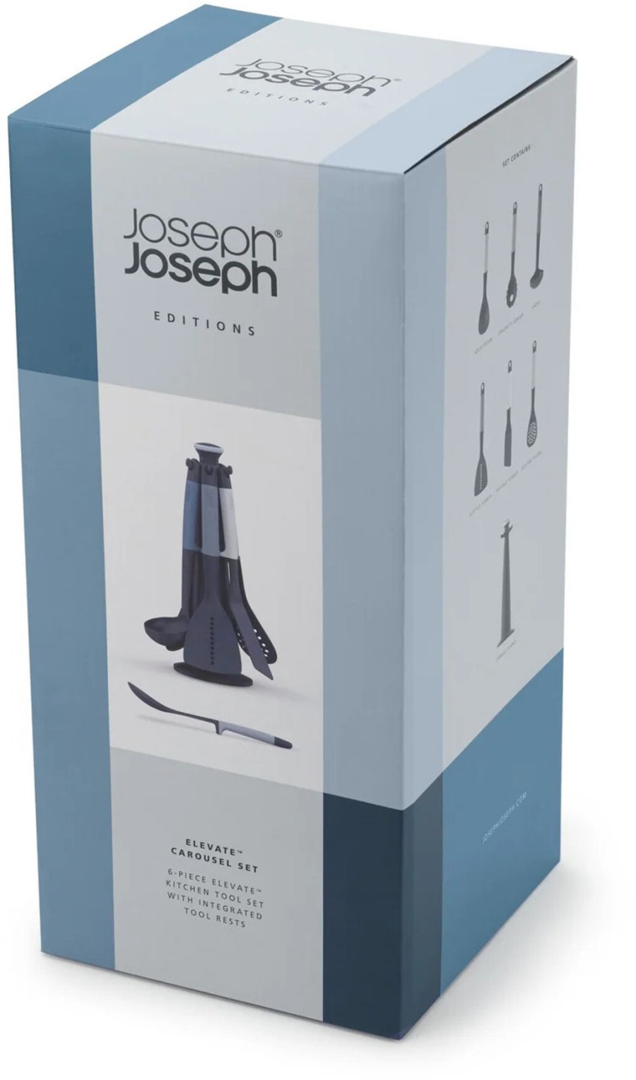 Joseph Joseph Elevate Utensilienset mit Aufbewahrungsstnder 6-teilig, Blau