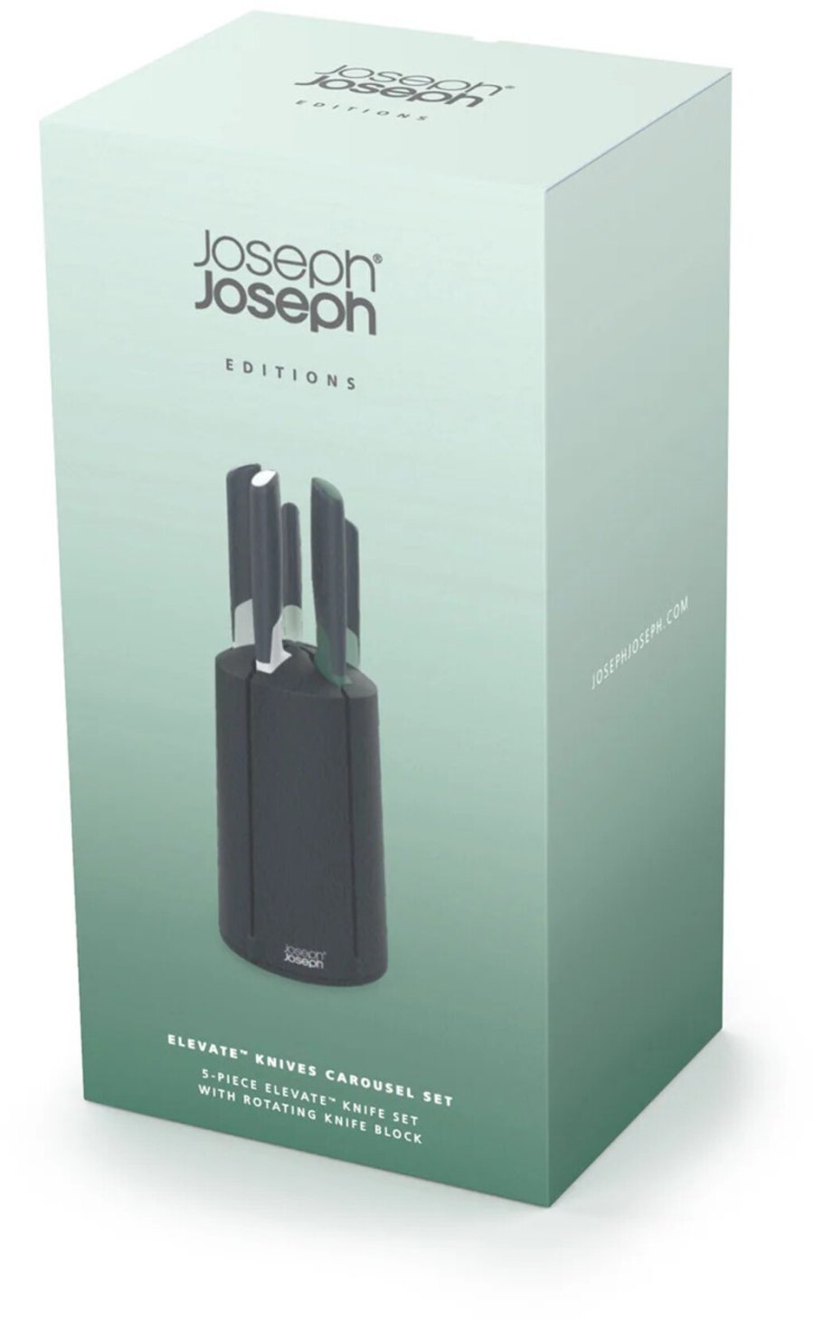 Joseph Joseph Elevate Drehstnder mit Messern, 5er Set, Grn