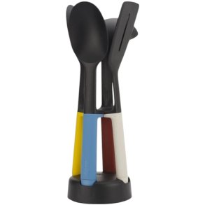 Joseph Joseph Elevate Slim Utensilien-Set mit Aufbewahrungsstnder, 4-teilig, Mehrfarbig