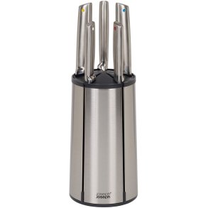 Joseph Joseph Elevate Drehstnder mit Messern 5-teilig, Edelstahl