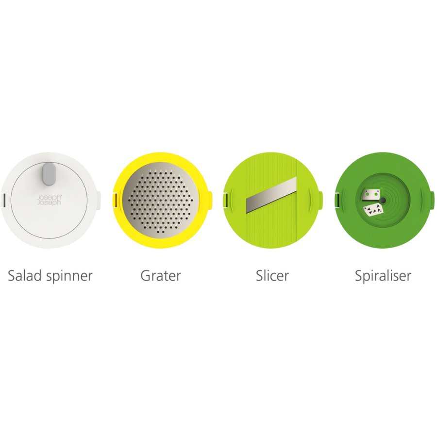 Joseph Joseph Multi-Prep Salatzubereitungsset, Mehrfarbig