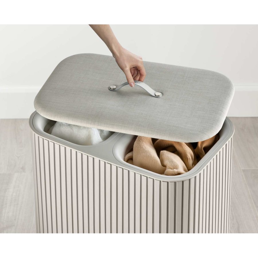 Joseph Joseph Tota Luxe Vasketjskurv 90 L, Ecru