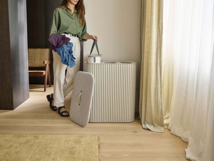 Joseph Joseph Tota Luxe Trio Vasketjskurv 90 L, Ecru