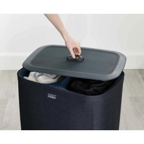 Joseph Joseph Tota Vasketøjskurv 90 L, Sort