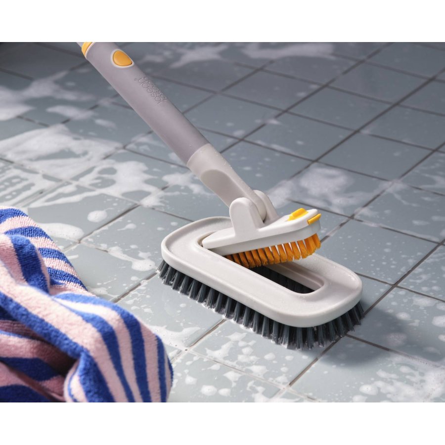Joseph Joseph CleanTech 2-in-1-Fliesenschrubber, Light Stone
