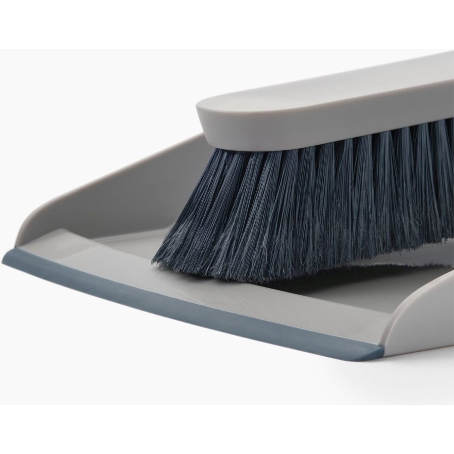 Joseph Joseph CleanTech Wandmontiertes Kehrblech-Set, Stone