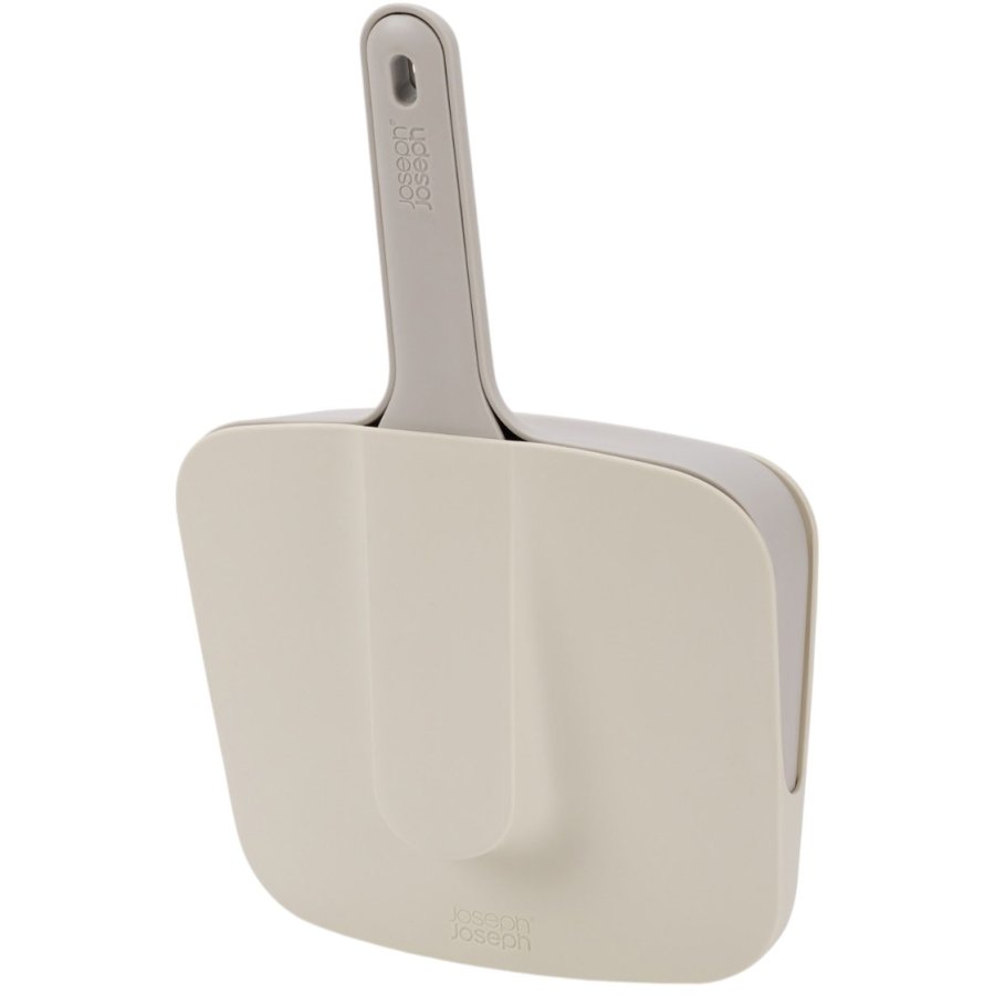 Joseph Joseph CleanTech Wandmontiertes Kehrblech-Set, Stone