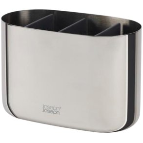 Joseph Joseph EasyStore Luxe Tandbørsteholder, Rustfrit Stål
