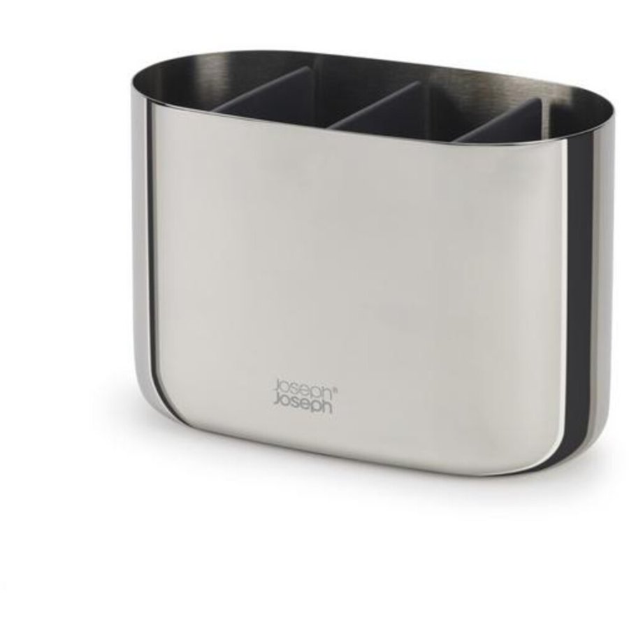 Joseph Joseph EasyStore Luxe Zahnbrstenhalter, Edelstahl