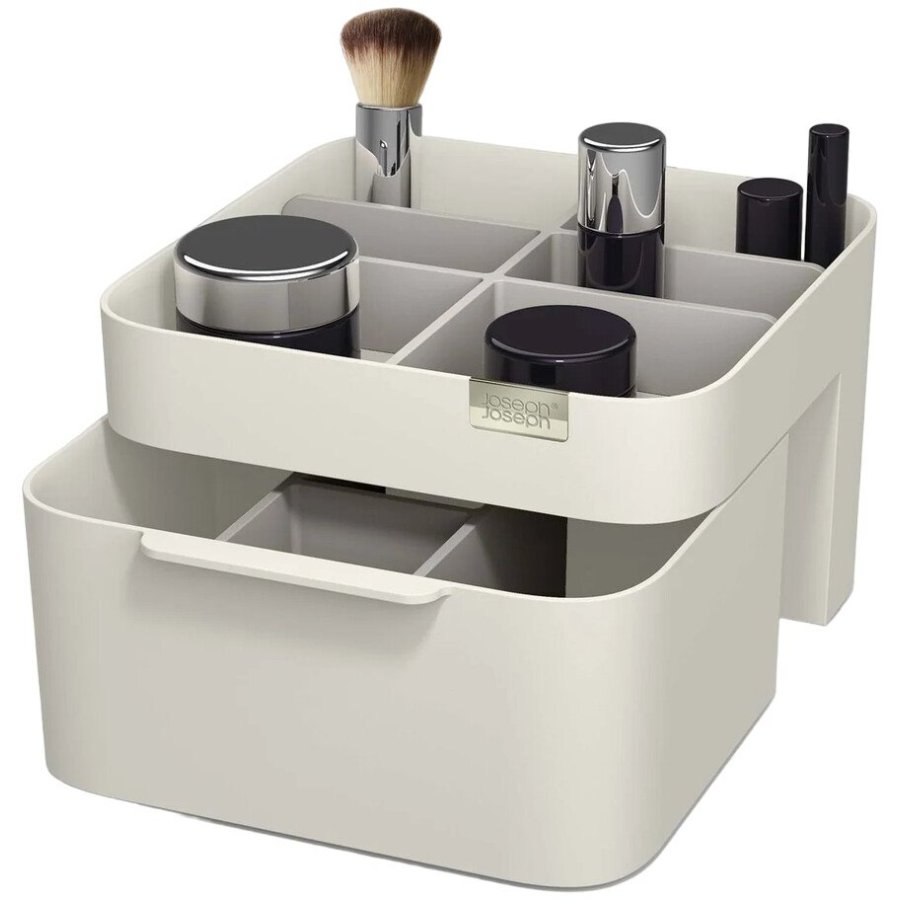 Joseph Joseph Viva Kosmetik-Organizer mit Schublade 19,5 cm, Ecru