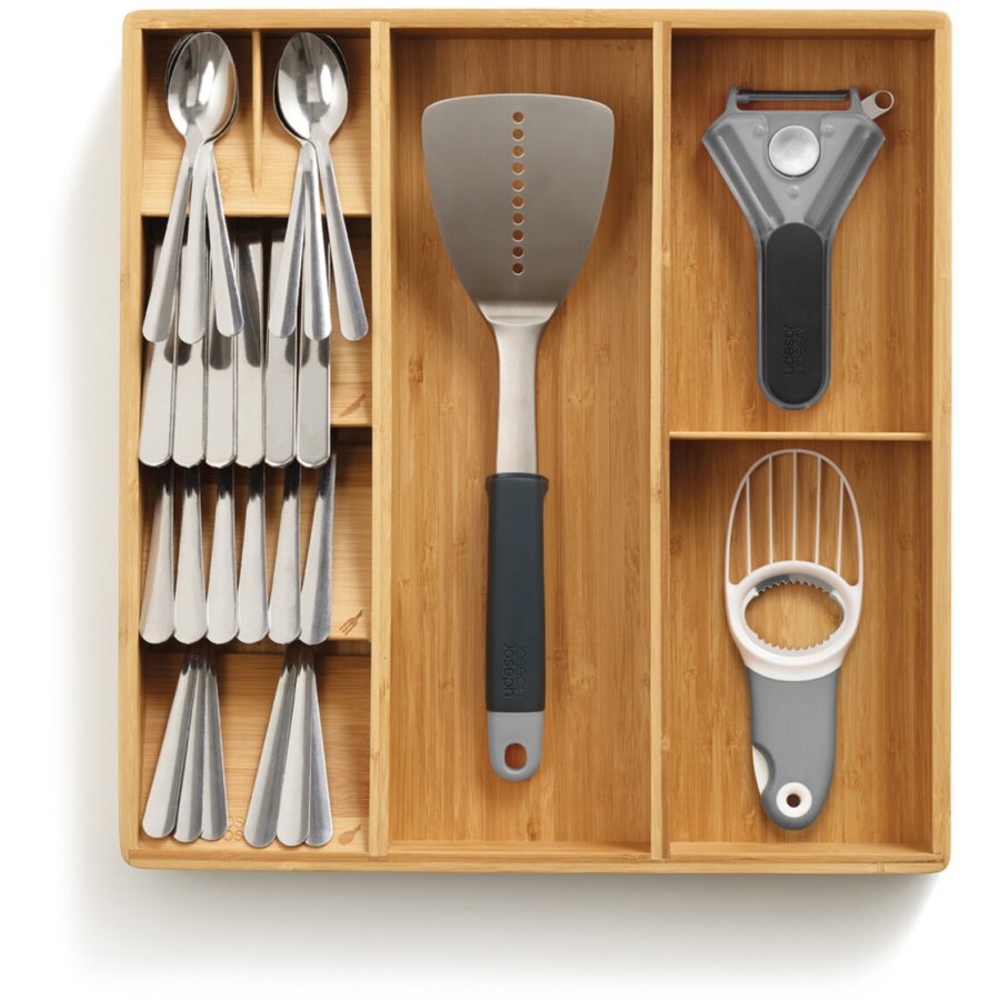 Joseph Joseph DrawerStore Besteck-, Utensilien- und Gadget-Organizer, Bambus