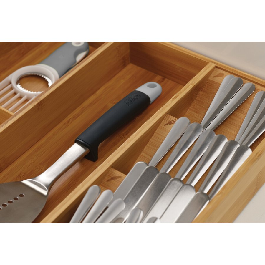 Joseph Joseph DrawerStore Besteck-, Utensilien- und Gadget-Organizer, Bambus