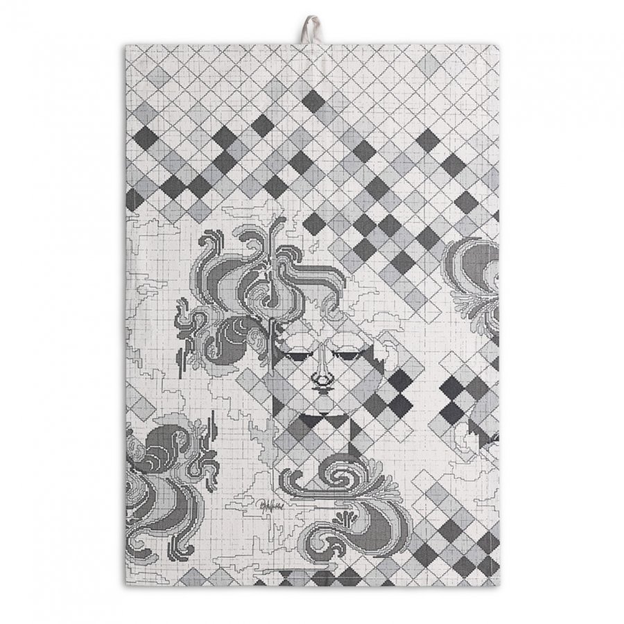 Bj�rn Wiinblad Viskestykke Gr�, 50x70 cm