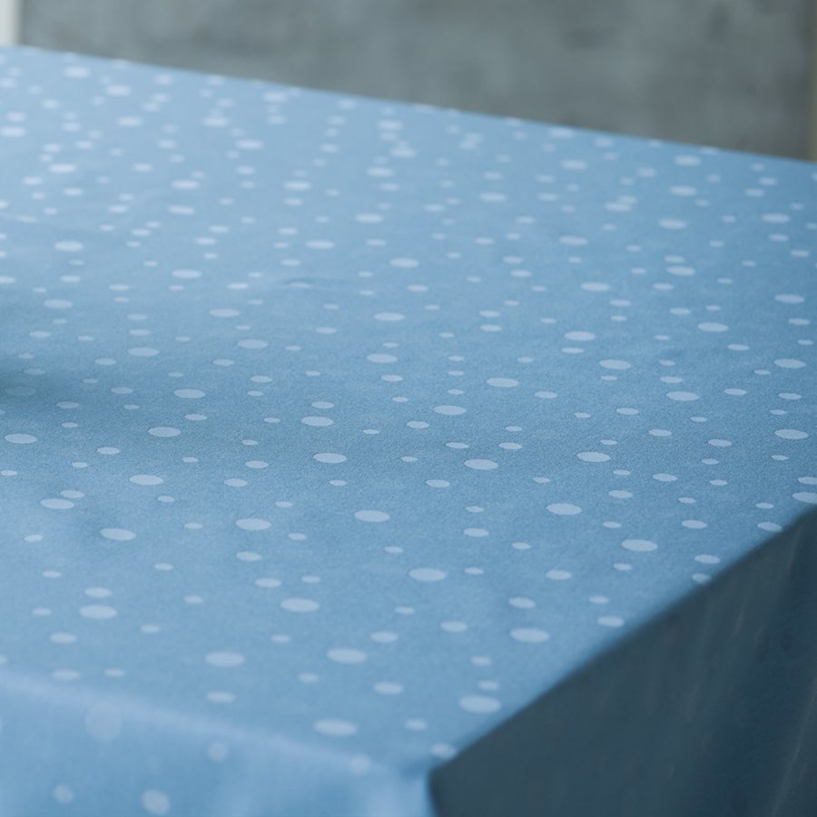 Damask Dug Dot Dusty blue, 140x180 cm