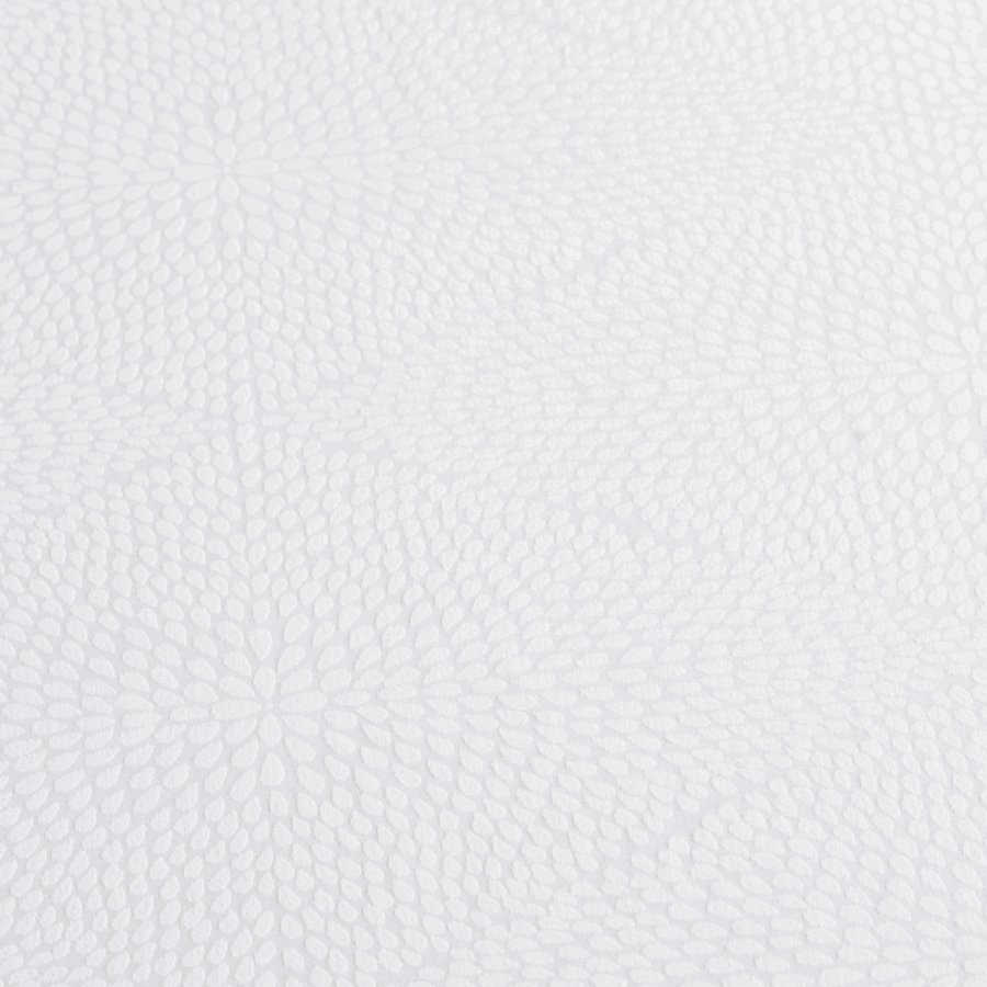 Damask Dug Rhombus Hvid, 160x420 cm